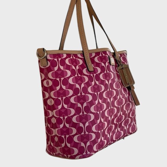 COACH Peyton Park Dream C Large Tote Pink H1393-F26201 COA - Picture 6 of 14